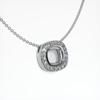 Platinum 950 Pave Pendant Setting Image
