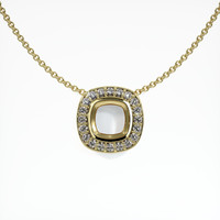 10K Yellow Gold Pave Pendant Setting Video