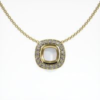 18K Yellow Gold Pave Pendant Setting Video