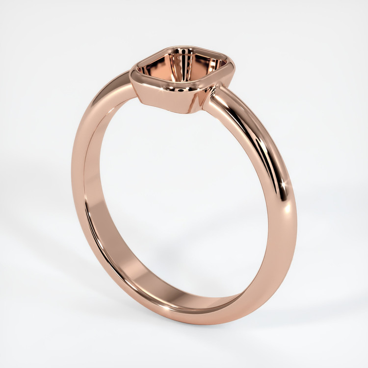 14K Rose Gold Men's Ring Setting