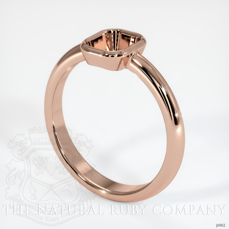 14K Rose Gold Men's Ring Setting