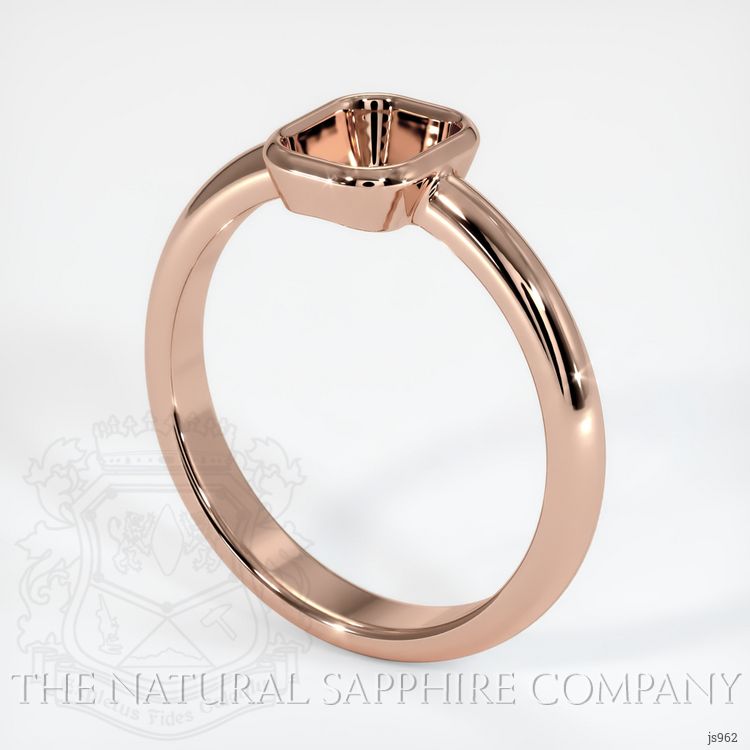 14K Rose Gold Men's Ring Setting