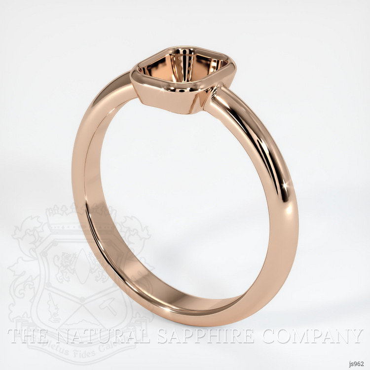 18K Rose Gold Men's Ring Setting