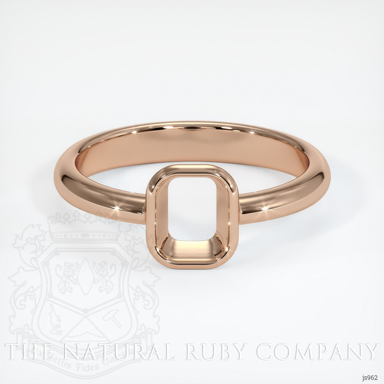 18K Rose Gold Men's Ring Setting