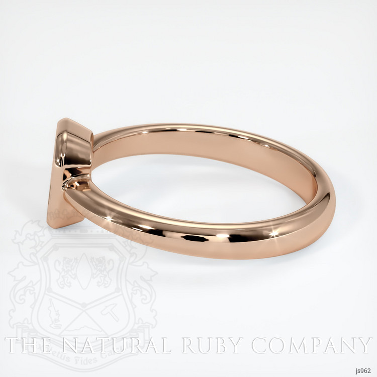 18K Rose Gold Men's Ring Setting