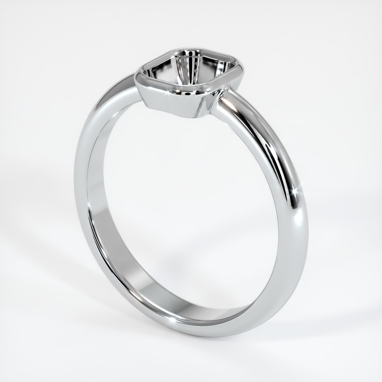 10K White Gold Men's Ring Setting
