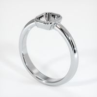 Men's Emerald Ring 3.31 Ct. 18K White Gold Combination Setting