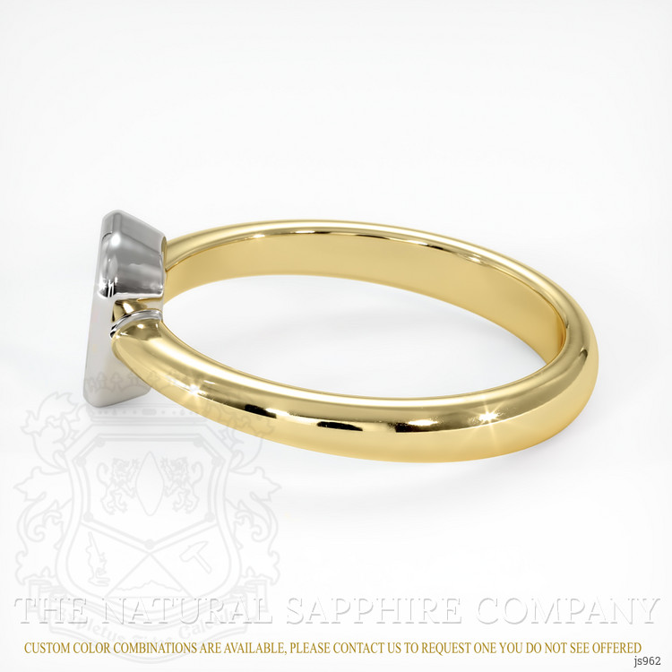 14K White & Yellow Men's Ring Setting