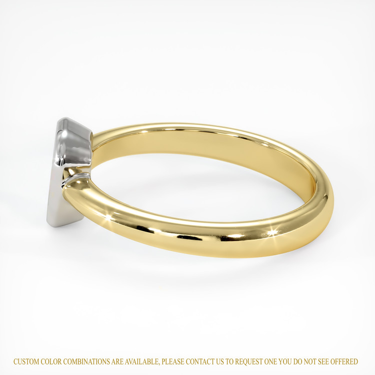 14K White & Yellow Men's Ring Setting