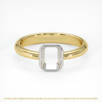 18K White & Yellow Men's Ring Setting Image