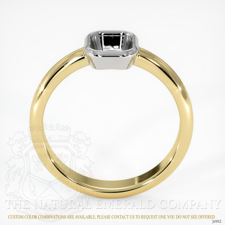 18K White & Yellow Men's Ring Setting