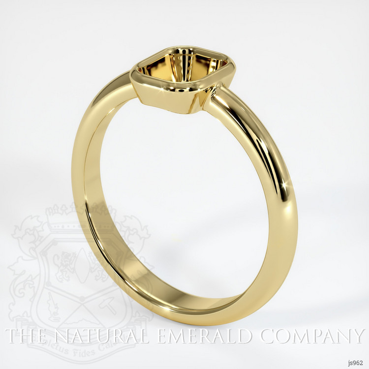 Men's Emerald Ring 7.64 Ct., 18K Yellow Gold