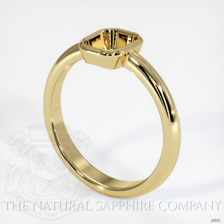 18K Yellow Gold Men's Ring Setting