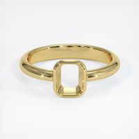 18K Yellow Gold Men's Ring Setting Image