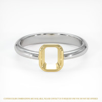14K Yellow & White Men's Ring Setting Image