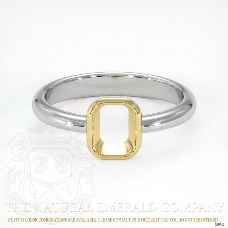 18K Yellow & White Men's Ring Setting