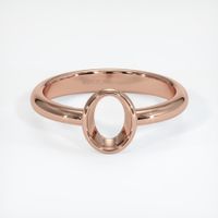 14K Rose Gold Men's Ring Setting Image