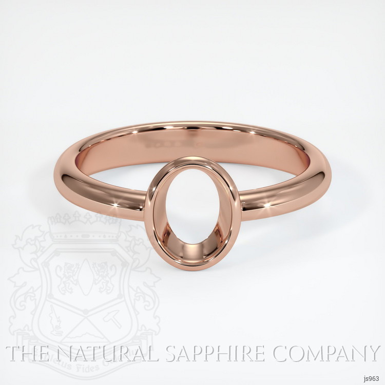 14K Rose Gold Men's Ring Setting