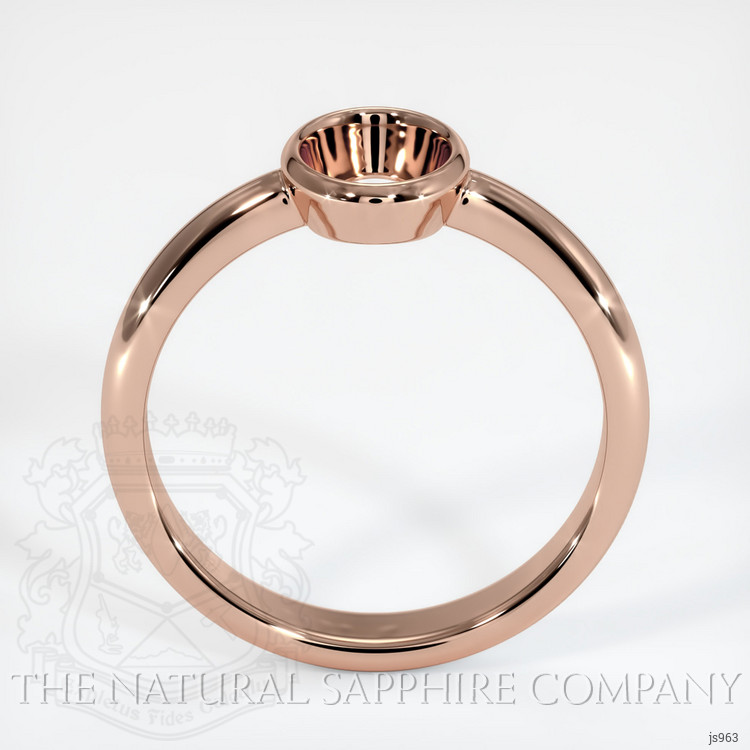 14K Rose Gold Men's Ring Setting
