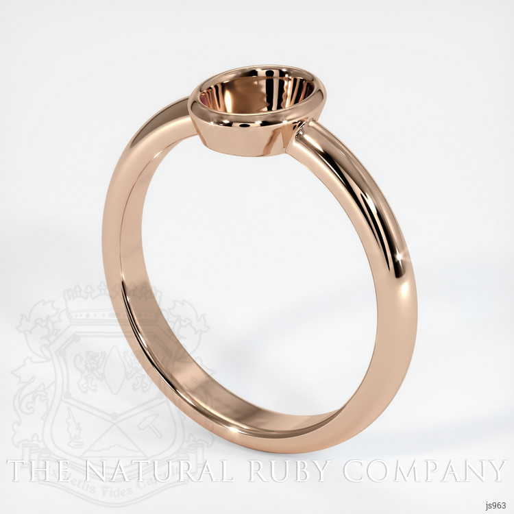 18K Rose Gold Men's Ring Setting