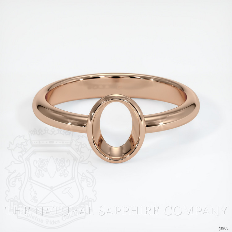 18K Rose Gold Men's Ring Setting