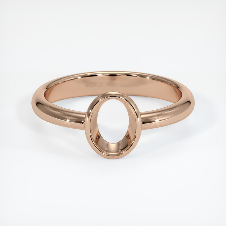 18K Rose Gold Men's Ring Setting