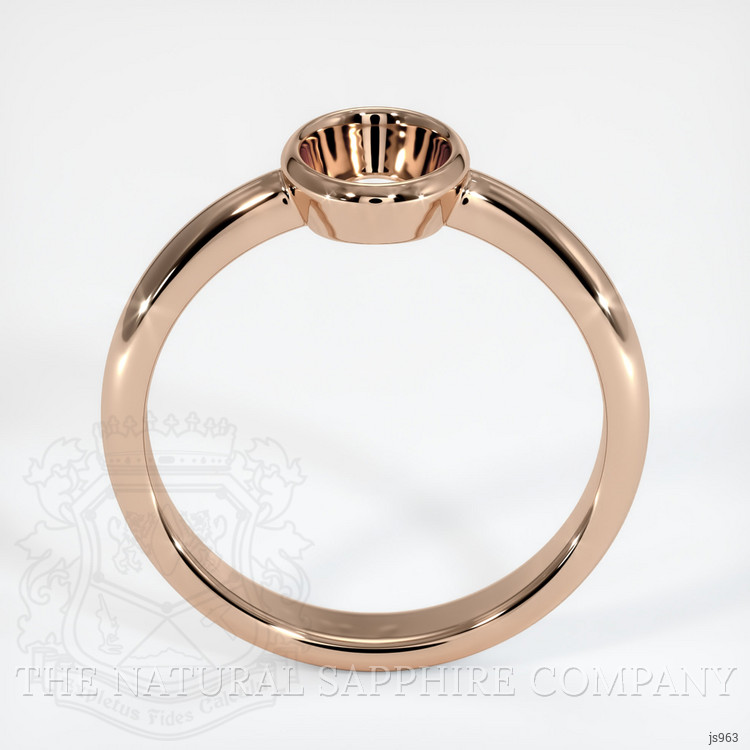 18K Rose Gold Men's Ring Setting