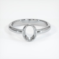 10K White Gold Men's Ring Setting Image