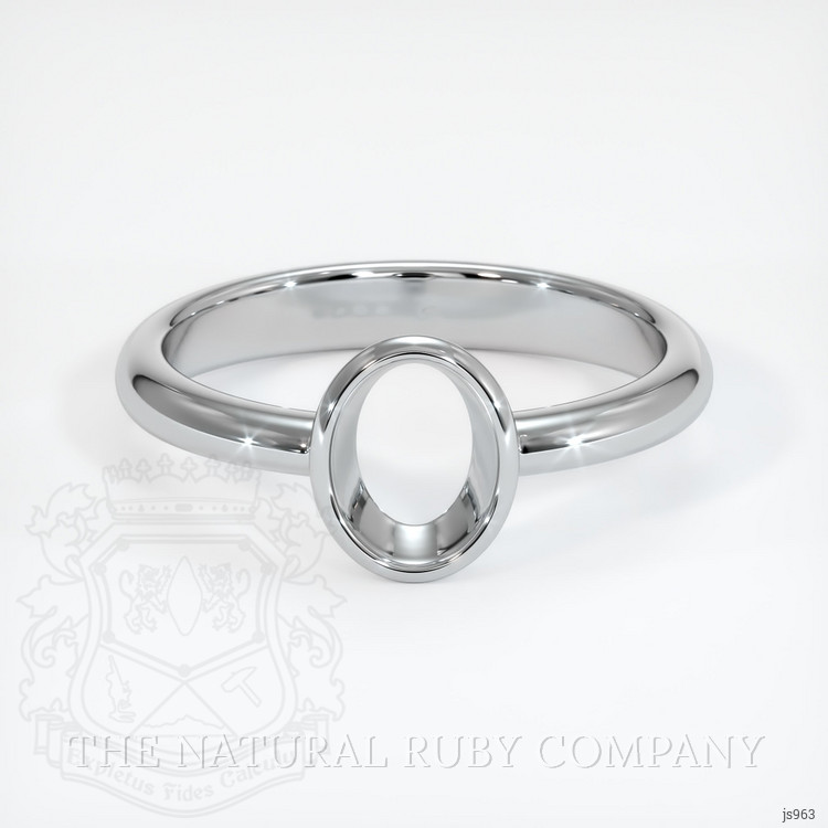 10K White Gold Men's Ring Setting