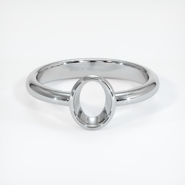 14K White Gold Men's Ring Setting