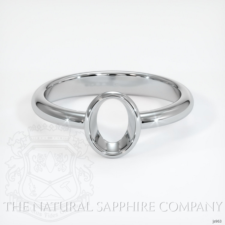 14K White Gold Men's Ring Setting