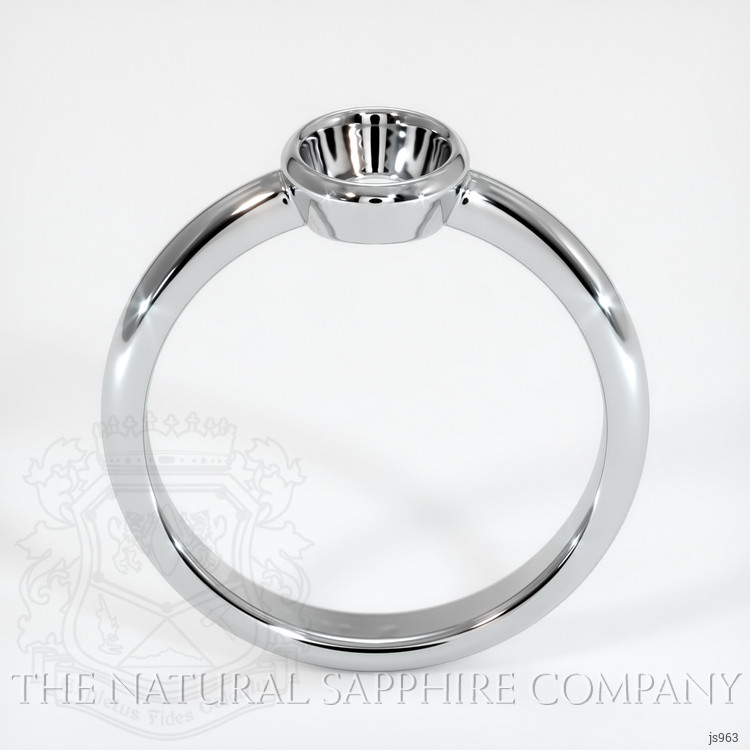 14K White Gold Men's Ring Setting