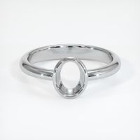 18K White Gold Men's Ring Setting Image