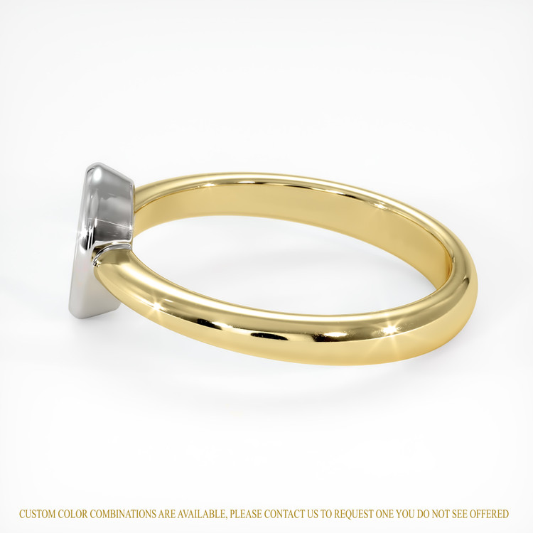 14K White & Yellow Men's Ring Setting