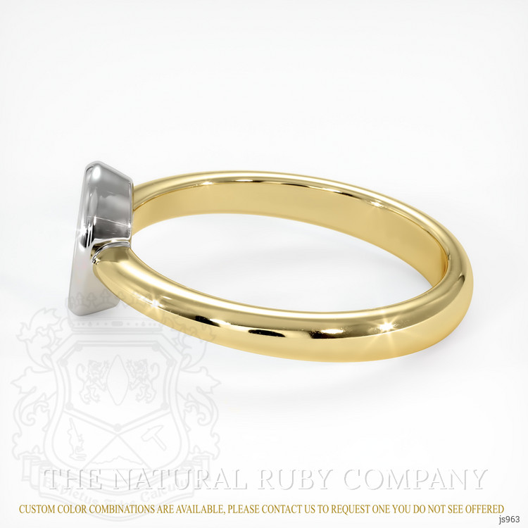 14K White & Yellow Men's Ring Setting