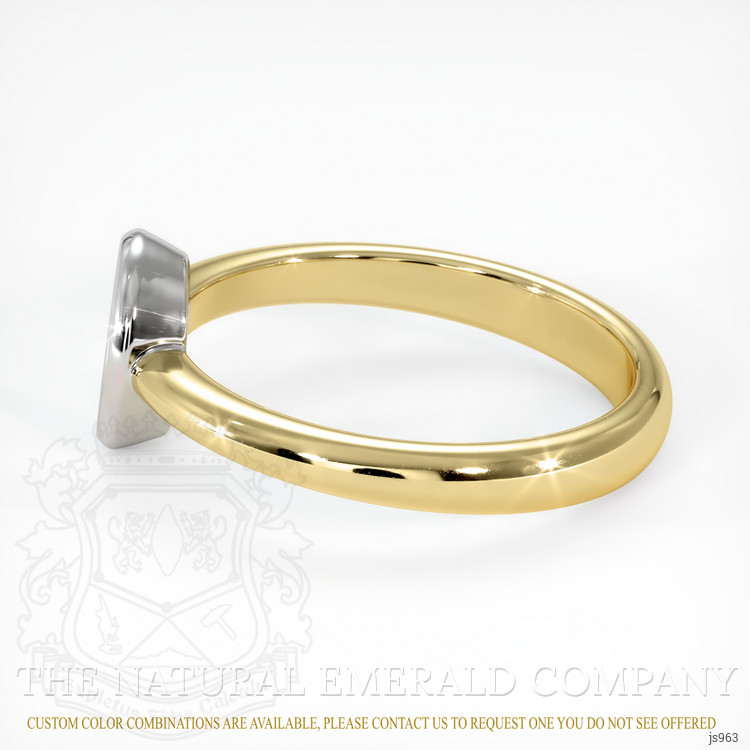 18K White & Yellow Men's Ring Setting