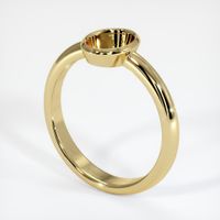 Men's Emerald Ring 0.63 Ct., 18K Yellow Gold Combination Setting