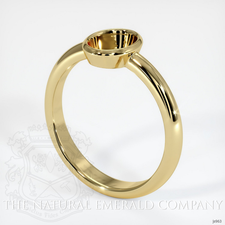 Men's Emerald Ring 0.63 Ct., 18K Yellow Gold