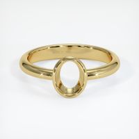 18K Yellow Gold Men's Ring Setting Image