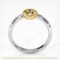 14K Yellow & White Men's Ring Setting Image