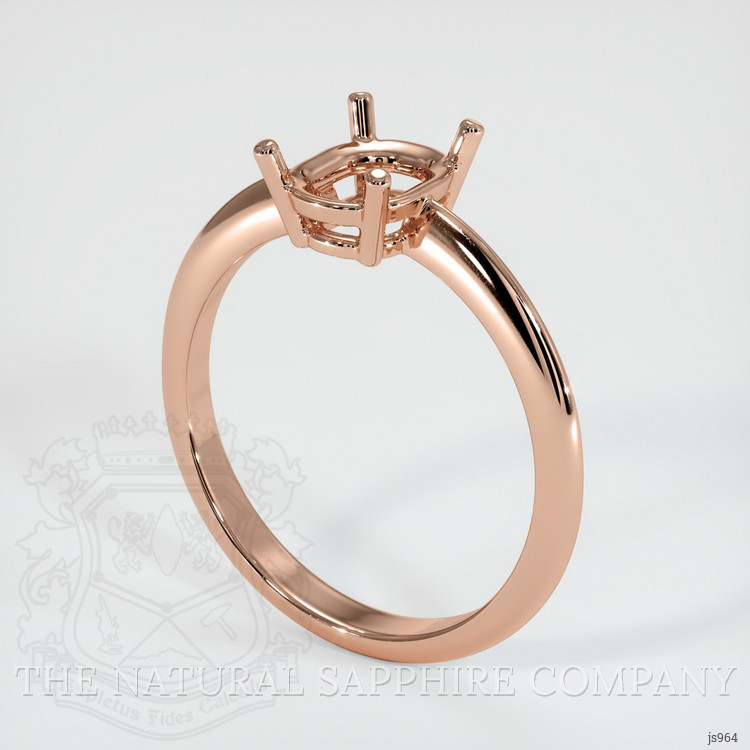 14K Rose Gold Men's Ring Setting