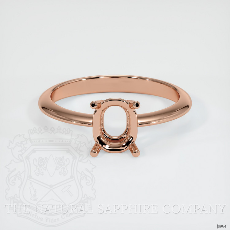 14K Rose Gold Men's Ring Setting