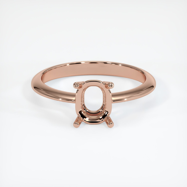 14K Rose Gold Men's Ring Setting