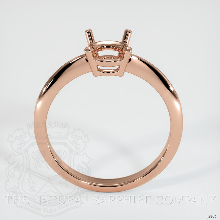 14K Rose Gold Men's Ring Setting