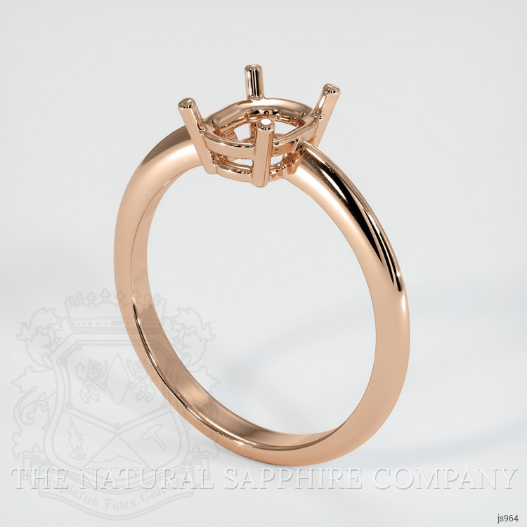 18K Rose Gold Men's Ring Setting