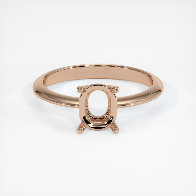 18K Rose Gold Men's Ring Setting