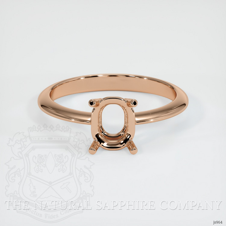 18K Rose Gold Men's Ring Setting