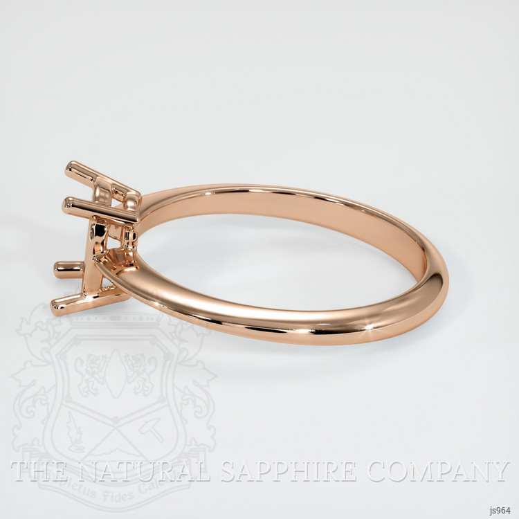 18K Rose Gold Men's Ring Setting