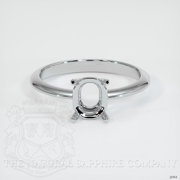 10K White Gold Men's Ring Setting