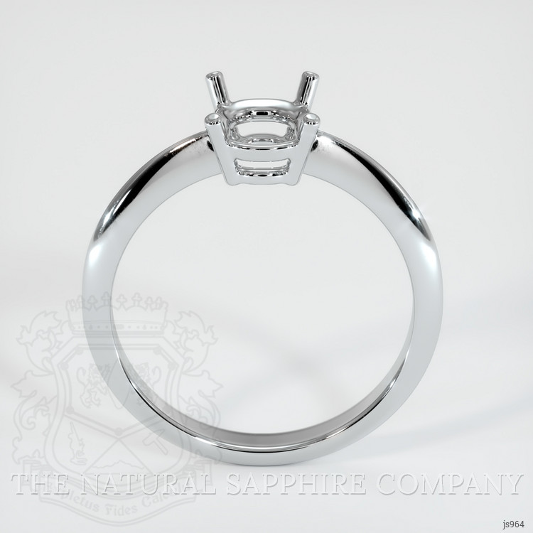10K White Gold Men's Ring Setting